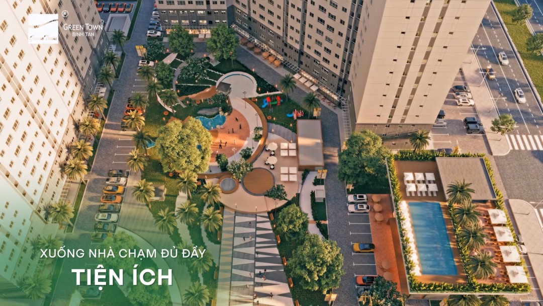 Hệ thống tiện ích nội khu phong phú ngay dưới chân tòa nhà Solena Green Town