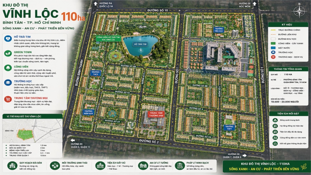 Sơ đồ vị trí chiến lược và liên kết giao thông dự án Solena Green Town